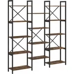 Dřevěná police VidaXL 156 x 25 cm dub wenge