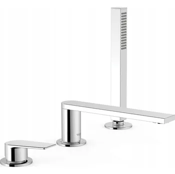 Vodovodní baterie Vanová baterie páková, montáž na okraj vany Tres Project stříbrná 21116101