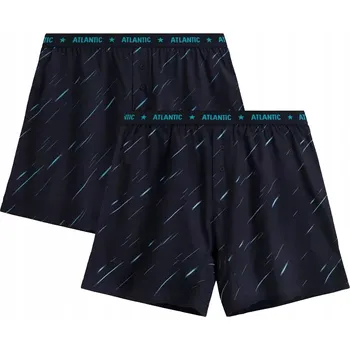 Boxerky Pánské boxerky Atlantic 2MBX-085 Jz25 M (38) tmavě modré