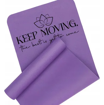 podložka na cvičení PODLOŽKA NA CVIČENÍ PROTISKLUZOVÁ FIALOVÁ JÓGA FITNESS SILNÁ KEEP MOVING