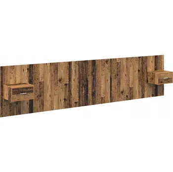 Hlavová část s kabinetem 3 pcs Staré dřevo kompozitní dřevo