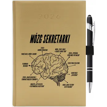 Kalendář Knižní kalendář 2026 A5 FunnyCase zlatý