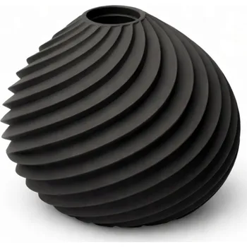 Váza Nerozbitná váza na květiny dekorativní 20 cm černá z plastu