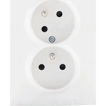 Elektrická zásuvka Bílá nástěnná Elektrická Zásuvka Kanlux