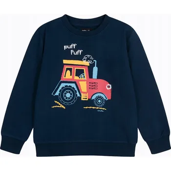 Chlapecká mikina Endo dětská mikina bavlna modrá velikost 116