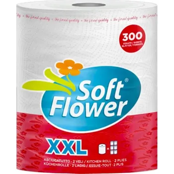 Utěrka SOFT FLOWER Kuchyňská utěrka 2vrstvá XXL role
