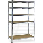 Kovový skladový regál DEMA 200 x 120 x 60 cm, nosnost 175 kg na polici