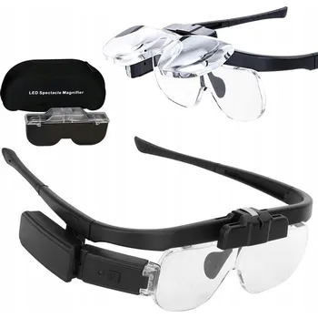 ZVĚTŠOVACÍ BRÝLE S LED OSVĚTLENÍM LUPA 4,5x