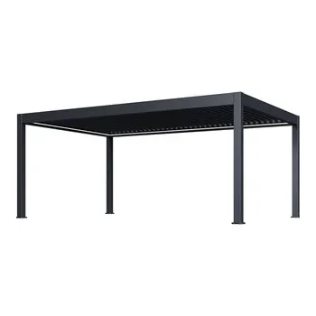 Zahradní stavba Rojaplast Luxusní ELEKTRICKÁ bioklimatická pergola PRESTIGE 6x4 m, hliník - volně stojící