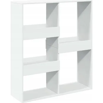 Knihovna Regál/přepážka, bílý, 100x33x115 cm, dřevotříska