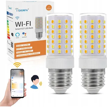 Žárovka Žárovka I-SHUNFA LED E27 Wi-Fi Tuya Smart Life, studená/teplá bílá, trubicová