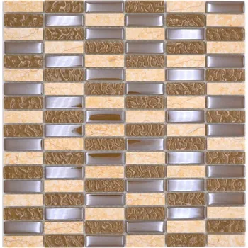 Obklad Mozaika WzorcowniaStudio 29,8 x 30,4 cm v odstínech hnědé a béžové