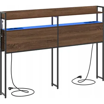 Ložnice Čelo postele s policí s čelo Hnědý dub 150 cm Kompozitní dřevo