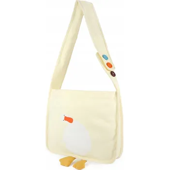 Kabelka Szaleo kabelka poštovního typu kabelka přes rameno bavlna bílá