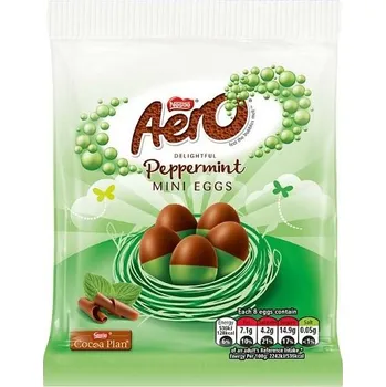 Čokoláda Aero čokoládová vajíčka s mátovou příchutí 70 g