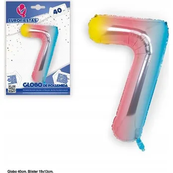 Balónek Ouda Party - Hliníkový balónek číslice s gradientním barevným provedením 40 cm
