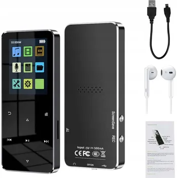PŘEHRÁVAČ MP3 BLUETOOTH 5.0 16 GB S VESTAVĚNOU PAMĚTÍ, NAHRÁVÁNÍ SLEDOVÁNÍ