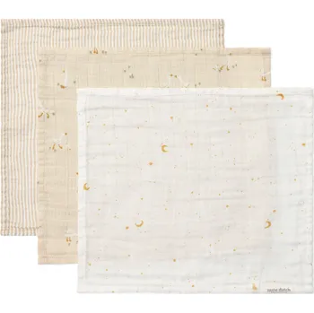 Little dutch LITTLE DUTCH Ubrousky mušelínové 3 ks Husa Newborn Naturals