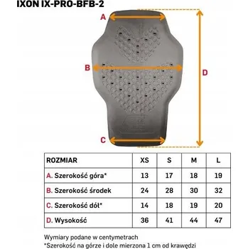 Moto bunda Chránič páteře IXON IX-PRO-BFB-2