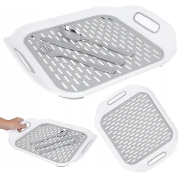 Odkapávač na nádobí Odkapávač na dřez, podložka do dřezu, tác s úchyty