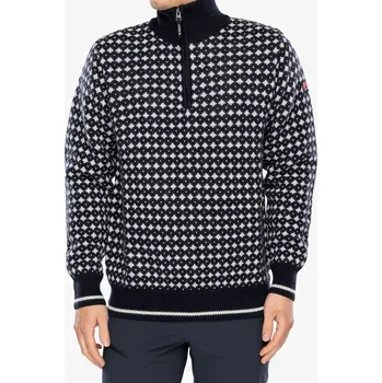 Dámský svetr Vlněný svetr Dovre Knitted Zip Pullover - vícebarevný XL