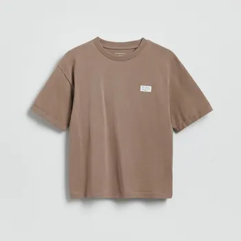 Reserved - Bavlněné tričko - hnědá - 943IX-88X - 943IX-88X-164