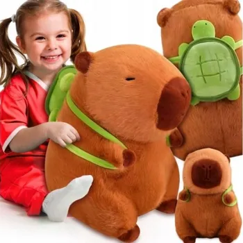 plyšák PLYŠOVÁ HRAČKA KAPYBARA PLYŠÁK HRAČKA S BATOHOM 40 CM - TIP NA DÁREK