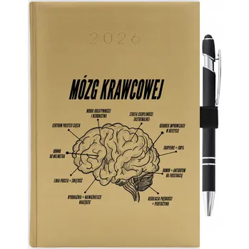 Kalendář Knižní kalendář 2026 A5 FunnyCase zlatý