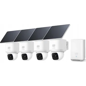 IP kamera Kamera Eufy Cam Solo E30, 4 kusy se solárním panelem a HomeBase 2 WiFi