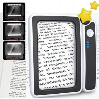 RUČNÍ SKLÁDACÍ LUPA S NABÍJENÍM A ULTRA ČIRÝMI ČOČKAMI