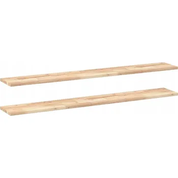police Plovoucí police 2 ks 140 x 20 x 2 cm neošetřené akáciové dřevo