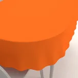 Dekorační oválný ubrus Rongo RG-035 Oranžový 140x220 cm