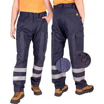 montérky Pánské reflexní pracovní kalhoty do pasu, velikost 34 M