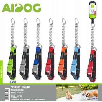 Obojek pro psa Obojek pro psa 2,5 cm s kovovým řetízkem -