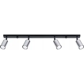 SOLLUX LIGHTING Stropní Svítidlo 6 x 82 cm černá