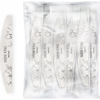 Pilník na nehty 180/240 Půlměsíc ve fólii Flora ManiKing Sada 25 ks