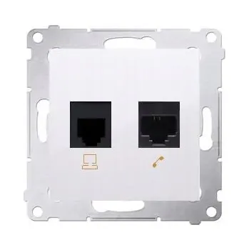 Elektrická zásuvka Síťová zásuvka do zdi Kontakt-simon D5T.01/11 bílá