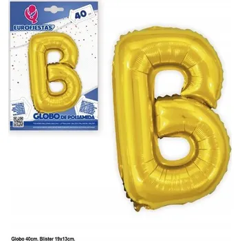Balónek Ouda Party - 40 cm zlatý fóliový balónek písmeno B