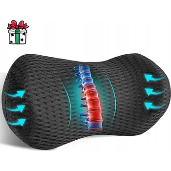 Polštář PODUSZKA LĘDŹWIOWA DO AUTA, DO KANCELÁŘE, NA SPANÍ, K SEZENÍ A NA ŽIDLI JE POHODLNÝ