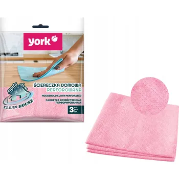 Utěrka Viskózová Utěrka York v balení po 3 kusech ks růžová