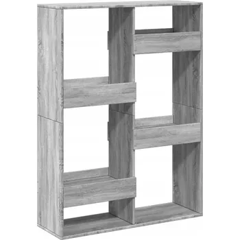 Knihovna Regál, šedý dub sonoma, 100x33x135 cm, dřevotříska