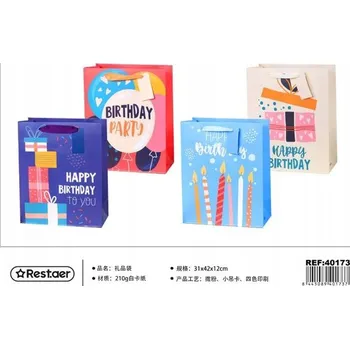 Dárková taška Dárková taška k narozeninám, barevná, vysoká kvalita