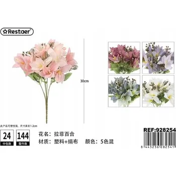 umělá květina Rest.aer- Kytice 5 stonků lilie Rafflesia 30CM