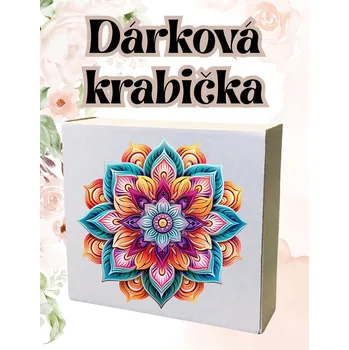 Krabička na výslužku krabička s potiskem Krabička, s potiskem, MANDALA více barevná, 17,3x16x5,3 cm, 1 ks