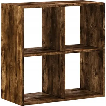 Knihovna Regál, kouřový dub, 68,5x32x68,5 cm, dřevotřískový materiál