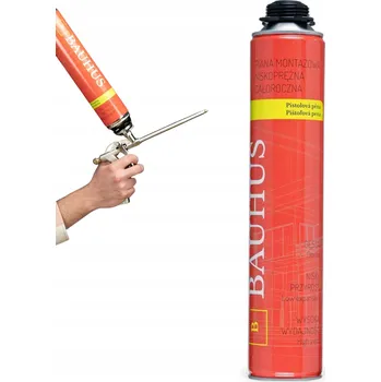 Montážní pěna Bauhus - Montážní pěna nízkoexpanzní pistolová | 750 ml