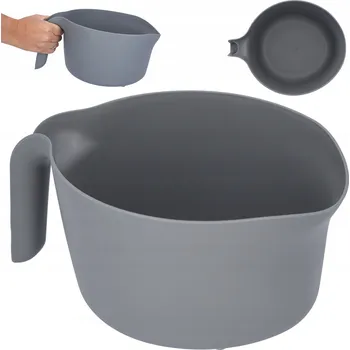Miska plastikowa do mieszania z uchwytem šedá 3l