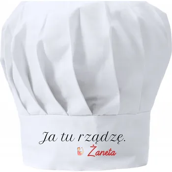 Čepice Kuchařská čepice Veselý Dárek ke Dni žen, narozeninám - Já tady velím + Jméno