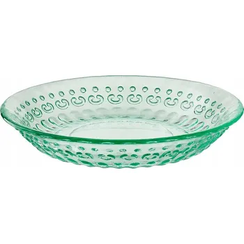 Talíř VILLA ITALIA Skleněný dezertní talířek 15 cm BRIANA, mořská barva