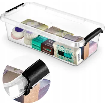 Úložný box PLASTOVÁ KRABIČKA S VÍKEM PRO SKLADOVÁNÍ BOX ORGANIZER 6L